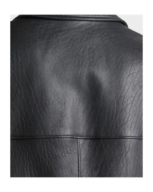 Prada Black Zip-Up Leather Jacket for men