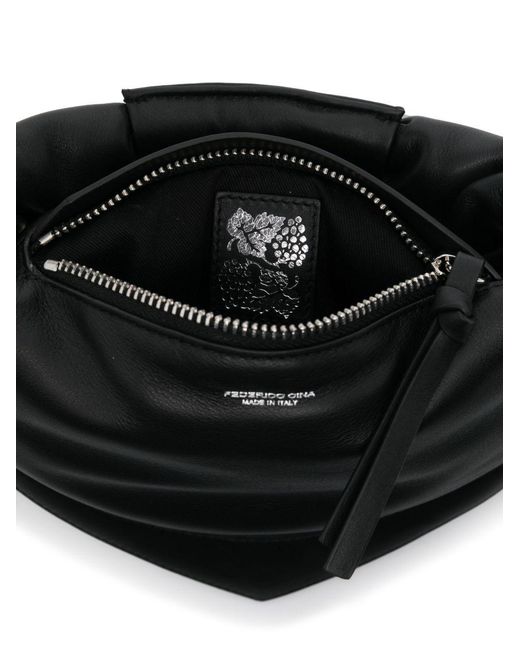 FEDERICO CINA Black Tortellino Shoulder Bag