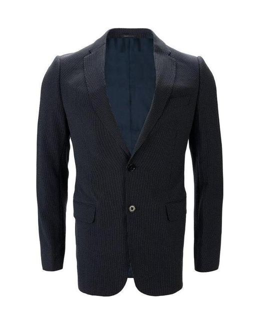 Armani Collezioni Blue Single-Breasted Suit for men