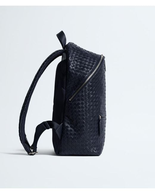 Bottega Veneta Blue Intrecciato 1975 Backpack for men
