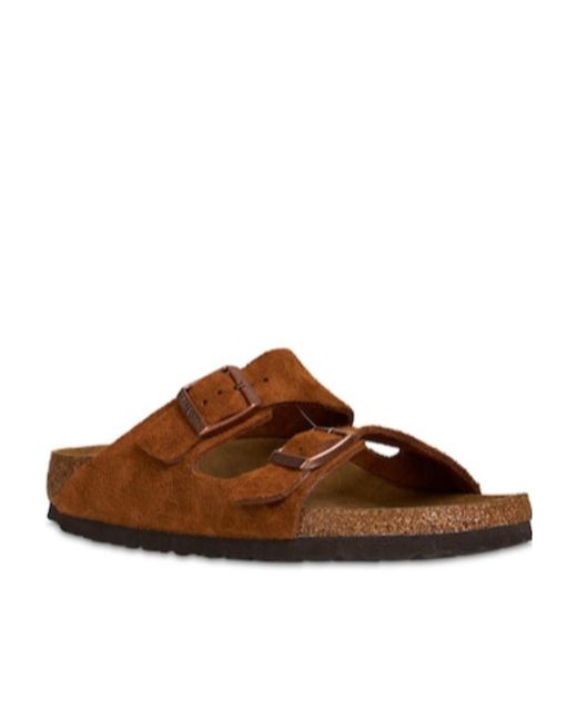 Birkenstock Brown Side Clasp Slippers