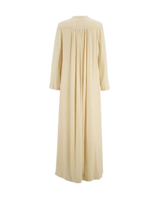 Zimmermann Natural Lyrical Tubular Tie Fastened Velvet Dress