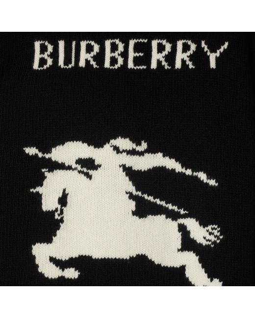 Burberry Black Luxurious Wool And Cashmere Blend
