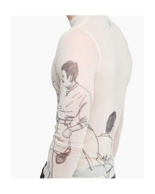 J.W. Anderson White Jw Anderson Long Sleeve Underpinning Top