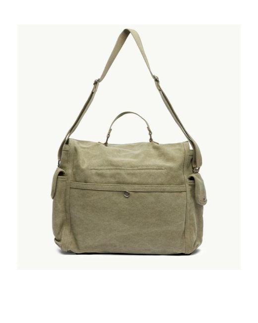 A.P.C. Green Recuperation Foldover Messenger Bag for men