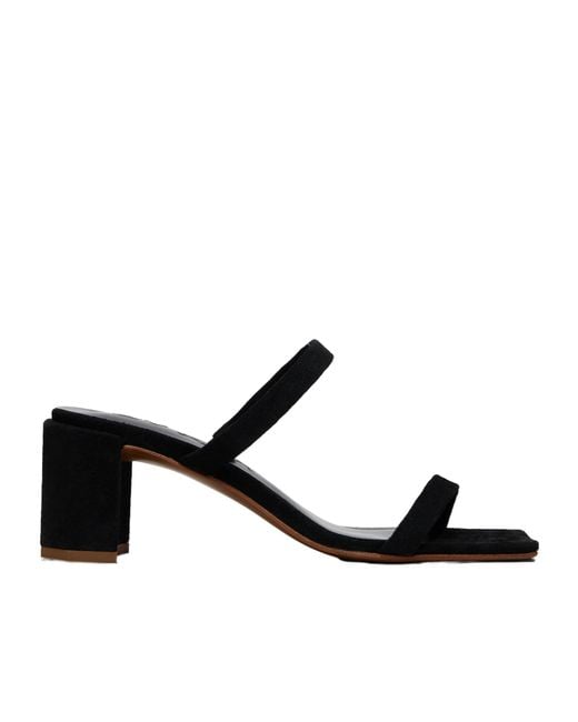 By Far Black Tanya High-Heeled Sandals