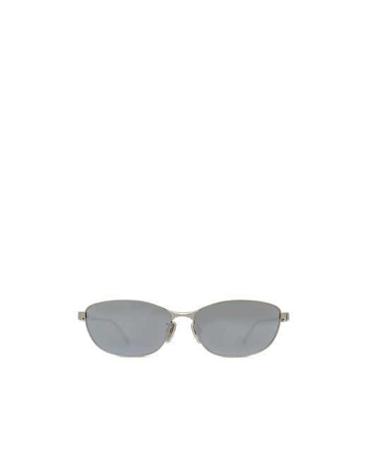 Balenciaga White Eyewear Rectangle Frame Sunglasses for men