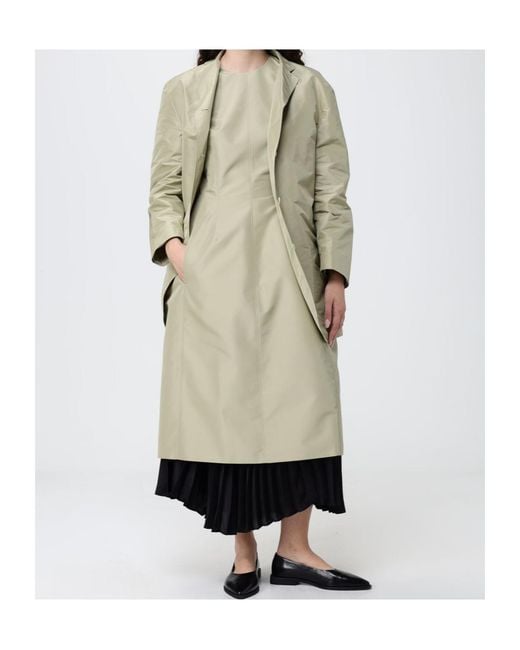 Jil Sander Green Sleeveless Panelled Midi Dress
