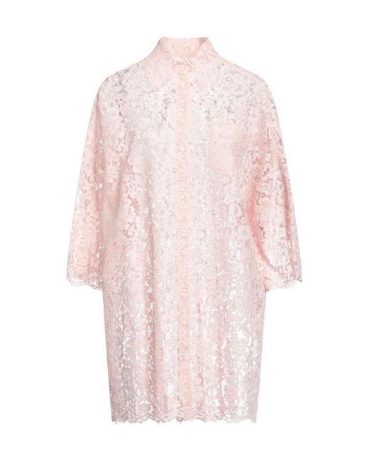 Dolce & Gabbana Pink Solid Colour Shirts