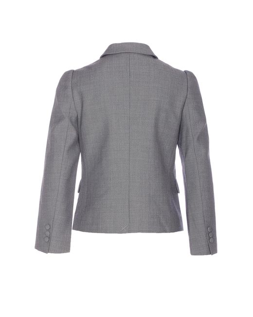 ShuShu/Tong Gray Shushu/Tong Lapel Buttoned Short Jacket