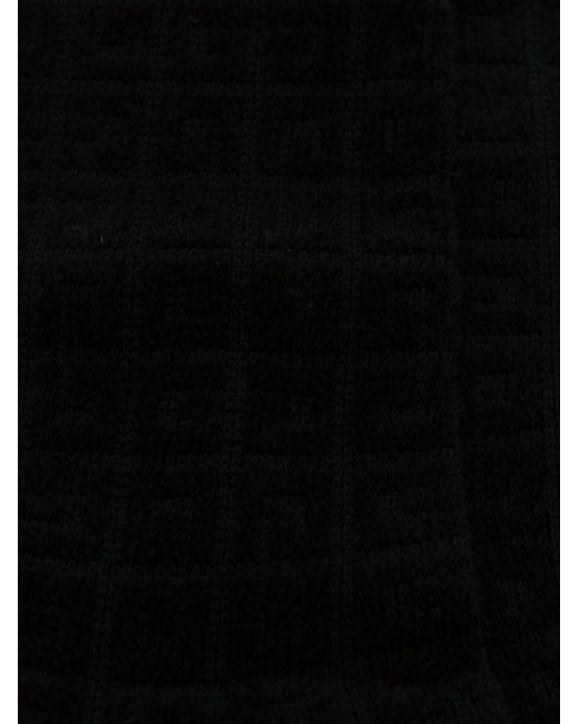 Givenchy Black 4G Jacquard Ankle Socks for men