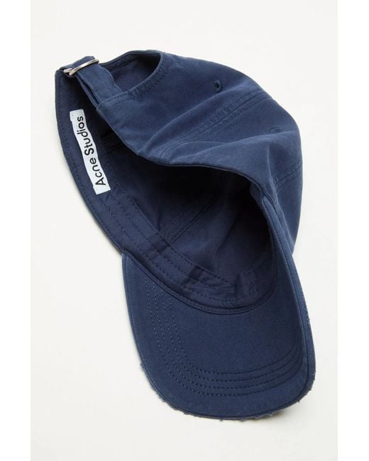 Acne Blue Logo Baseball Hat for men