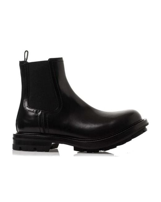 McQueen Black Watson Chelsea Boots for men