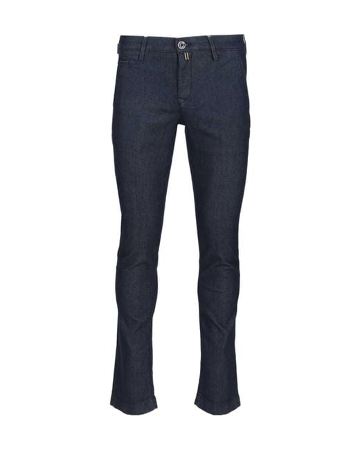 Jacob Cohen Blue Slim Fit Trousers for men