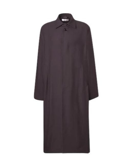 Our Legacy Purple Cape-Style Coat for men