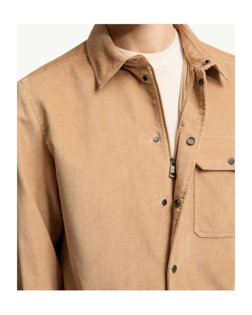 Moncler Natural Corduroy Shirt for men