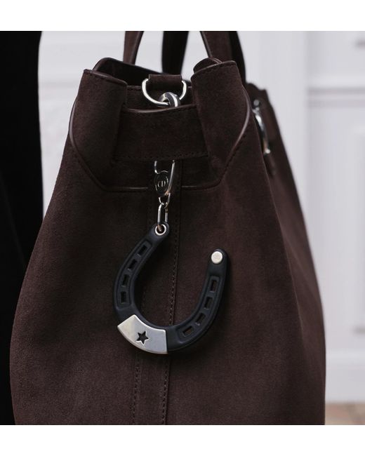 Dior Metallic Horseshoe Key Ring for men