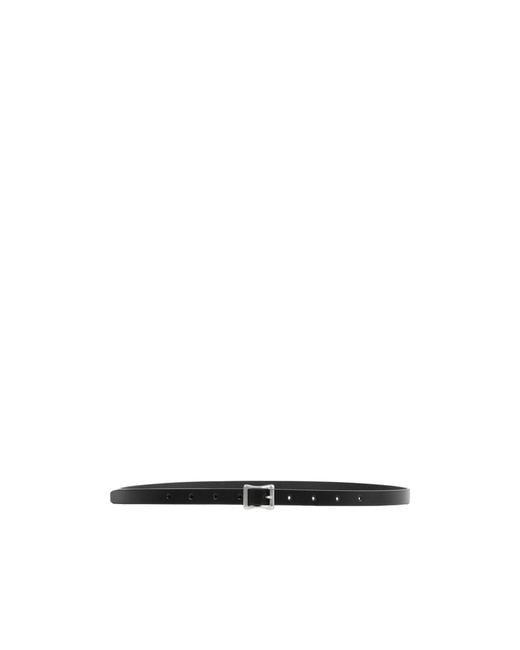 Ann Demeulemeester White Buckle Belt
