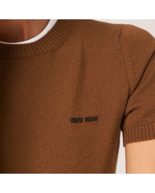 Miu Miu Brown Cashmere Sweater
