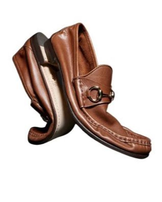 Gucci Brown Lugano Loafers for men