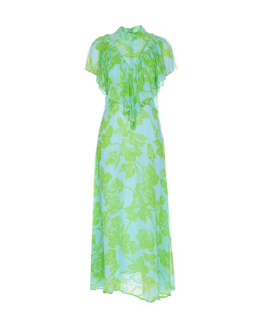 Essentiel Antwerp Green Honolulu Midi Dress