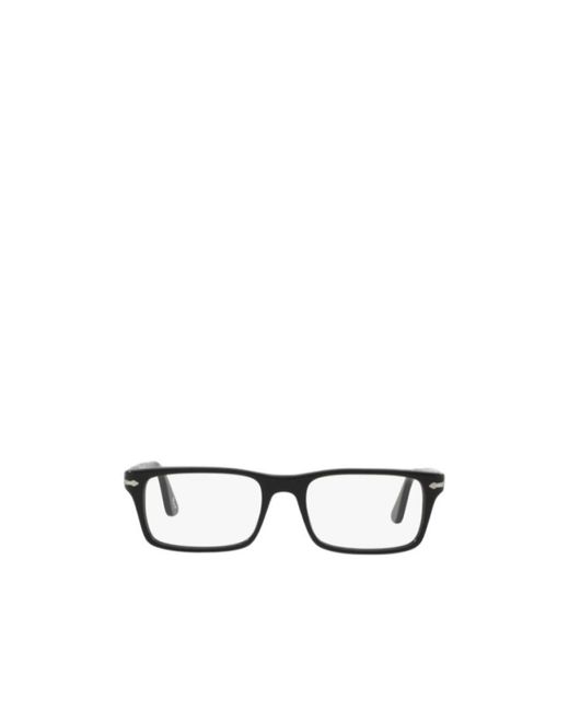 Persol White Rectangular Frame Glasses for men