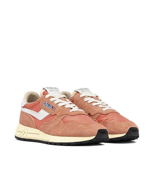 Autry Pink Retro Runner Sneakers