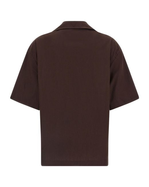 Entire studios Brown Short-Sleeve Pajama Shirt