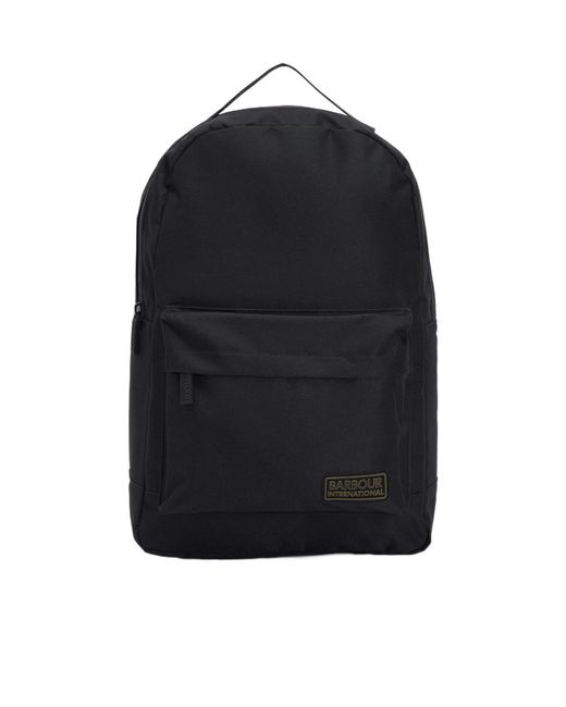 Barbour Black Knockhill Essential Backpack for men
