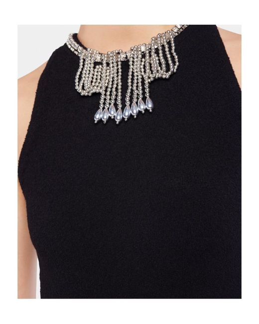 Rabanne Black Rabanne Embellished Sleeveless Top