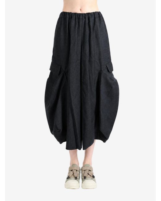 Comme des Garçons Gray Elastic Waist Casual Pants