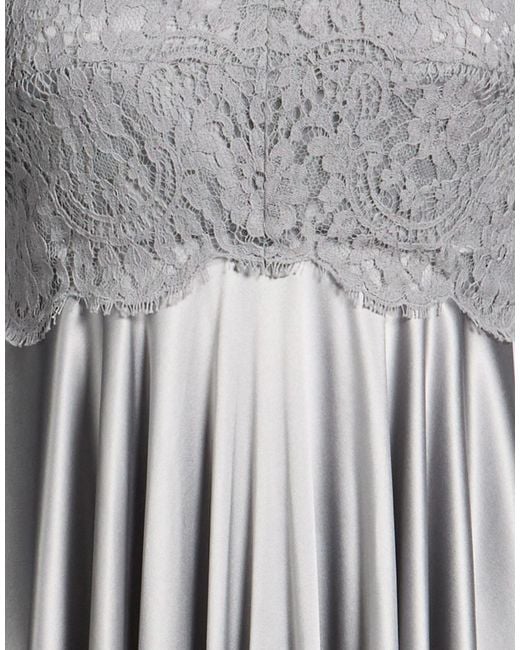 Dolce & Gabbana Gray Solid-Color Satin Dress