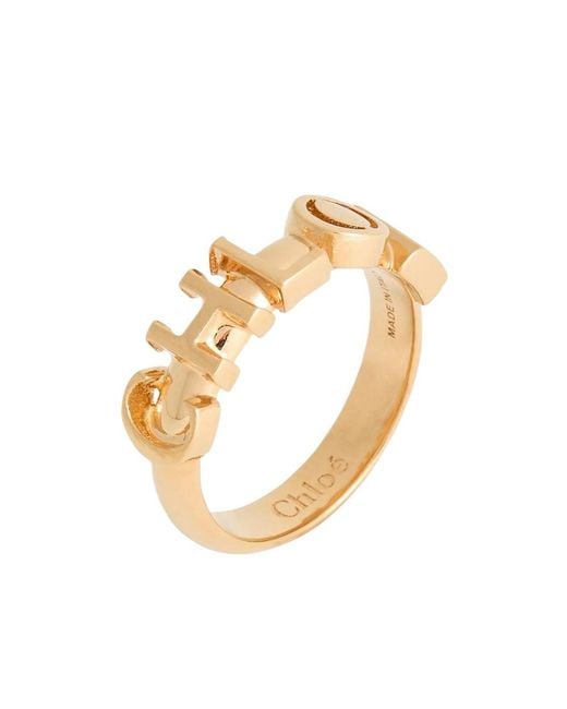 Chloé Metallic Minimalist Metal Ring