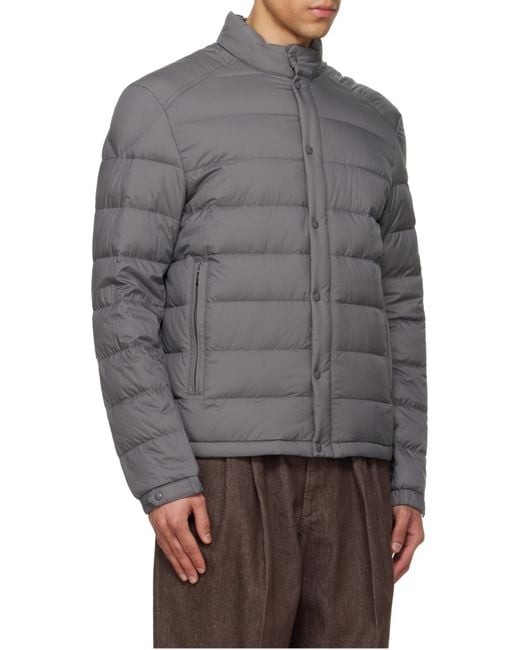 Moncler Gray Selves Short Padded Jacket for men