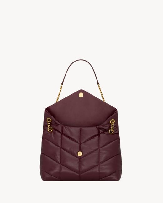 Saint Laurent Purple Puffer Medium Shoulder Bag
