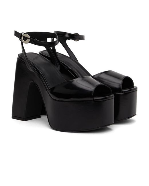 Coperni Black Platform-Sole Sandals