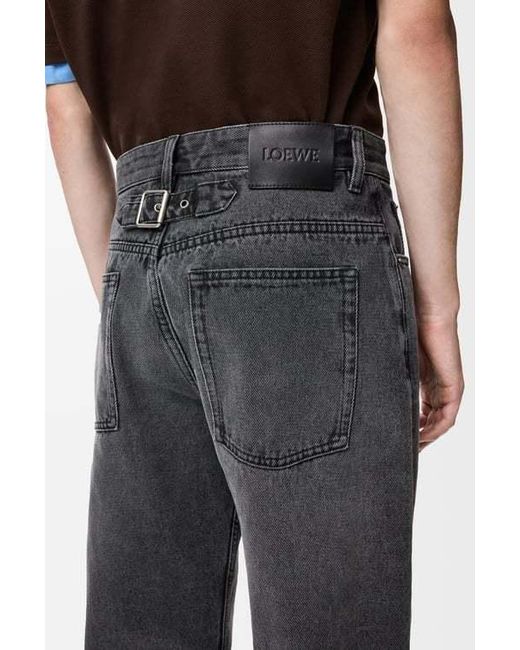Loewe Gray Straight-Leg Jeans for men