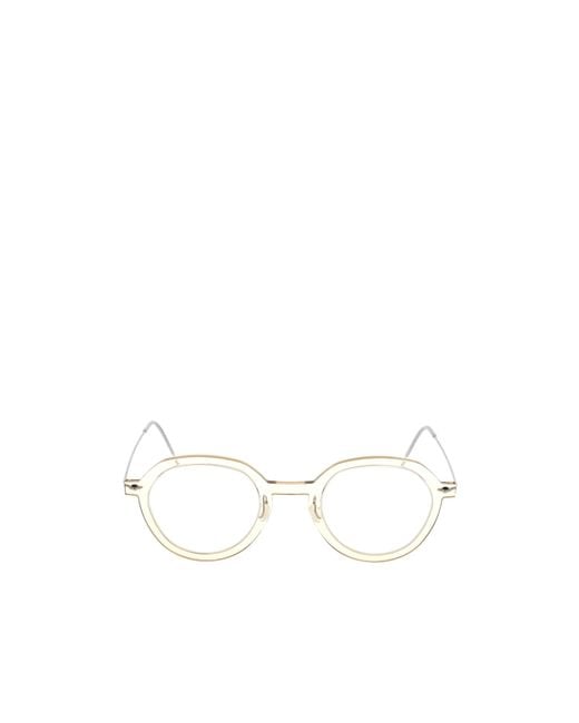 Lindberg White Oval Frame Glasses
