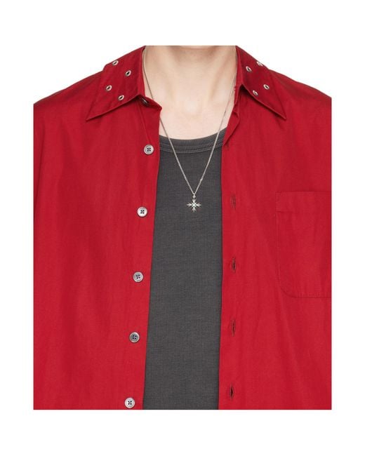 Emanuele Bicocchi White Embellished Chain Linked Necklace for men