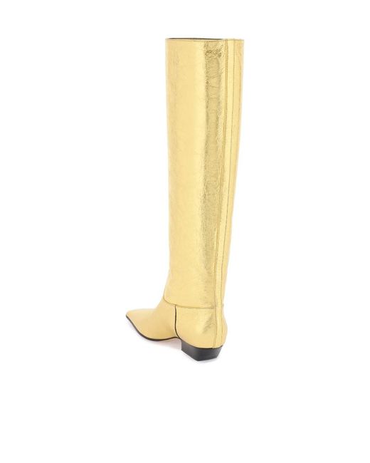 Khaite White Square-Headed Boots