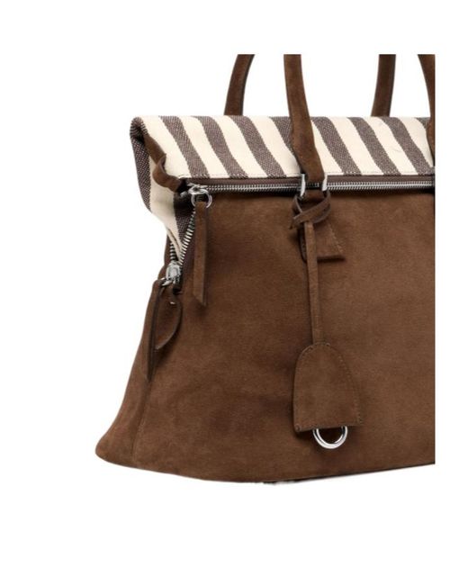 Maison Margiela Brown 5Ac Soft Medium Tote Bag