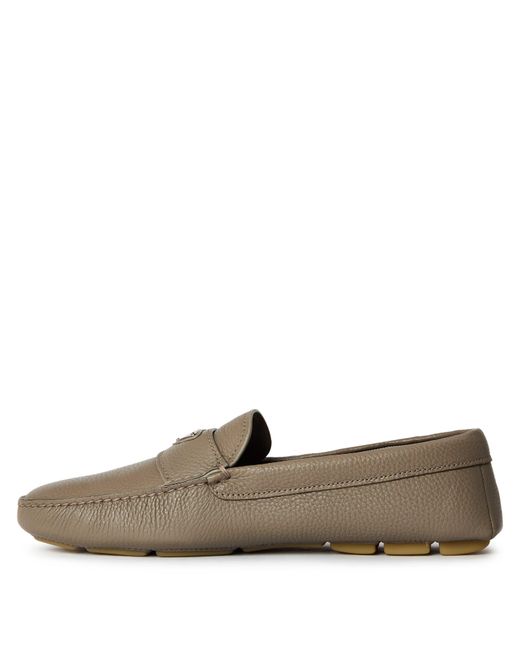 Prada Brown Simple Loafers for men