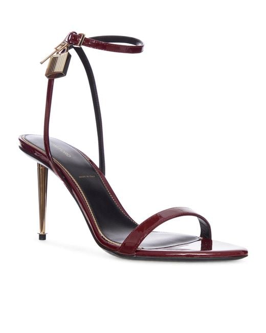 Tom Ford White Round-Toe High-Heeled Sandals