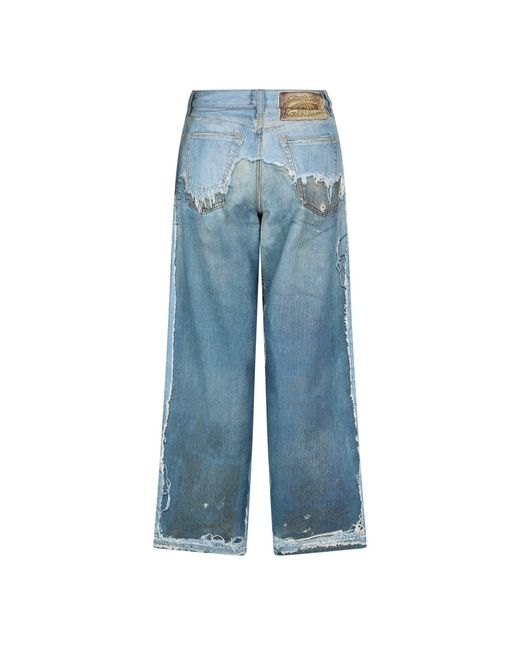 Acne Blue Loose Straight Jeans