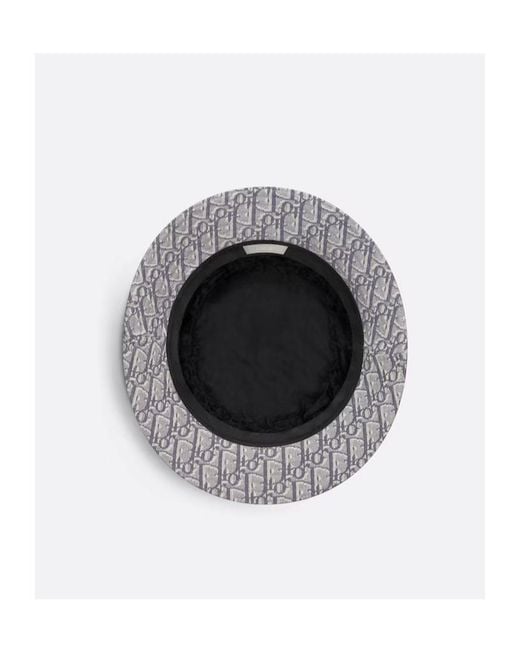 Dior Gray Oblique Bucket Hat for men