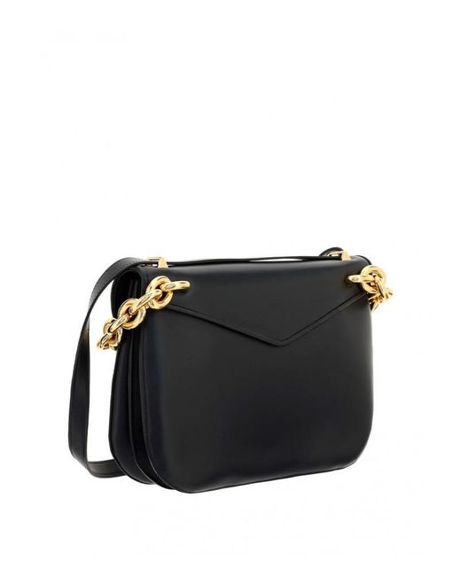 Bottega Veneta Black Chain-Detail Shoulder Bag