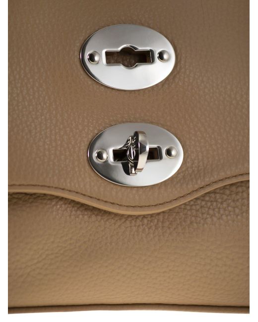 Zanellato Brown Flip Shoulder Bag