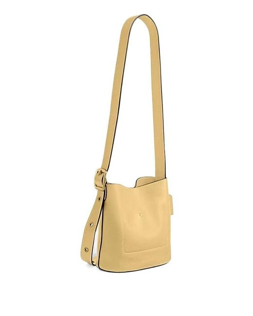 COACH Metallic Bleecker Leather Bucket Bag