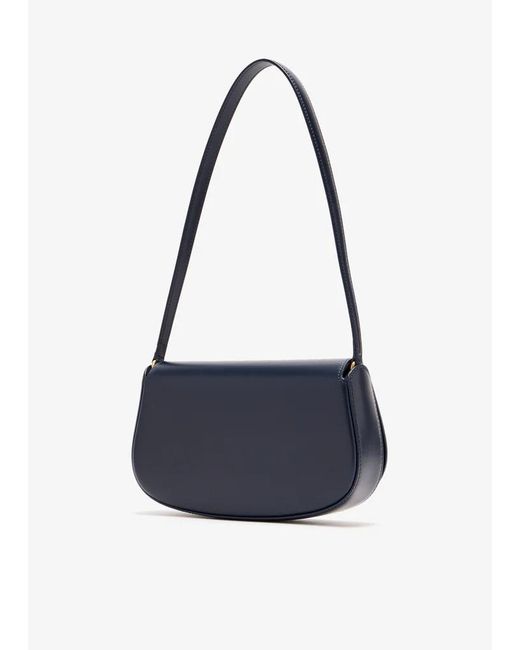 Saint Laurent Blue Voltaire Foldover Top Mini Shoulder Bag