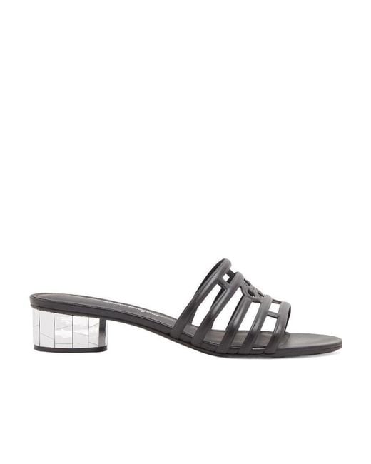 Ferragamo White Ferragamo Finn Open-Toe Mules